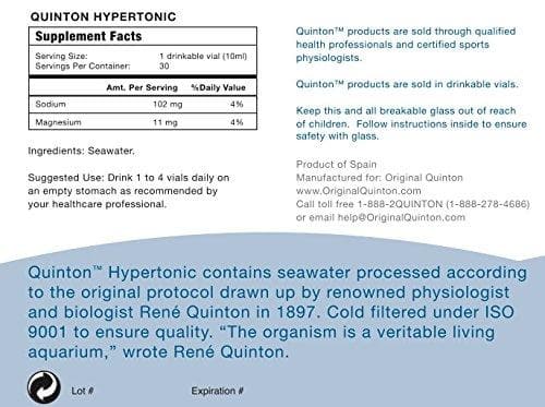 Original Quinton Hypertonic® 30 ampules of Marine Plasma